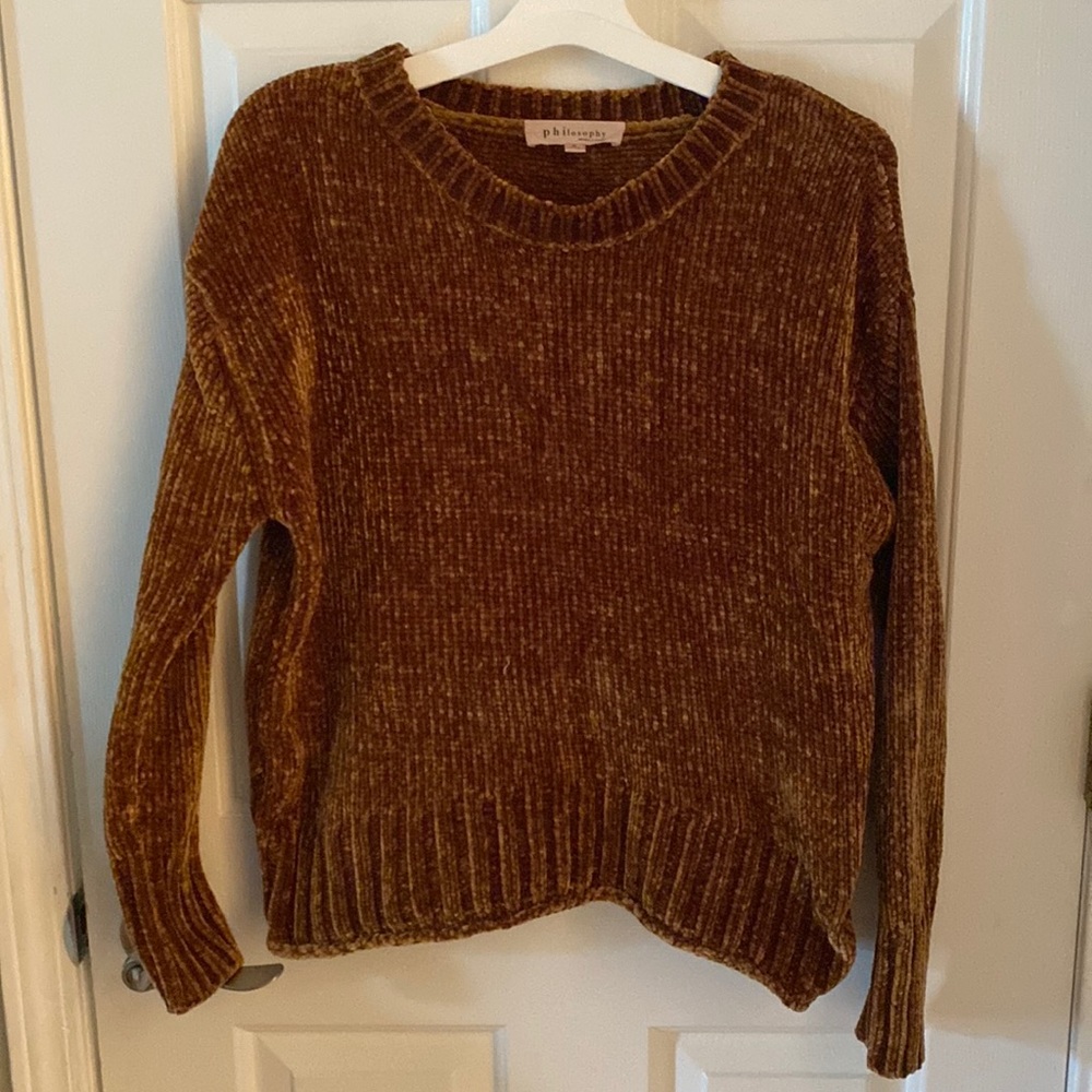 Velvet sweater